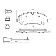 Колодки тормозные перед FORD TOURNEO CUSTOM 12-/TRANSIT 14- SAT