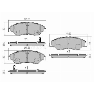 Колодки тормозные перед KIA SORTAGE 93-05 SAT
