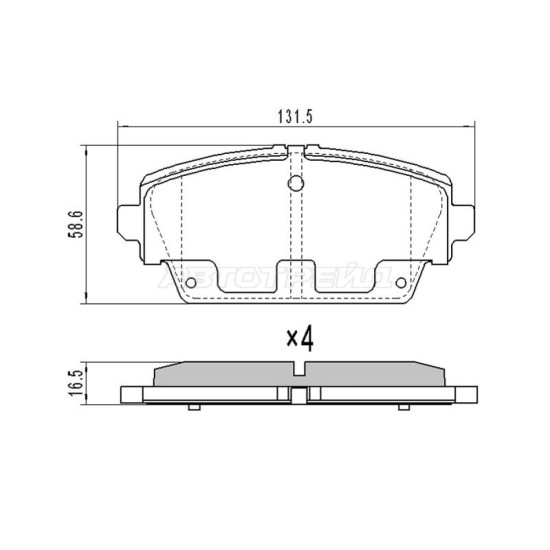 Колодки тормозные перед NISSAN ALMERA TINO V10/PRIMERA P12/HONDA ACCORD CF# SAT