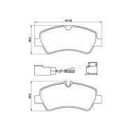 Колодки тормозные задн FORD TRANSIT BOX/BUS 13- BREMBO