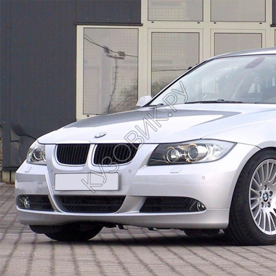 Бампер передний в цвет кузова BMW 3 E90 (2005-2008) с омывателем Бампер передний в цвет кузова BMW 3 E90 (2005-2008) с омывателем
