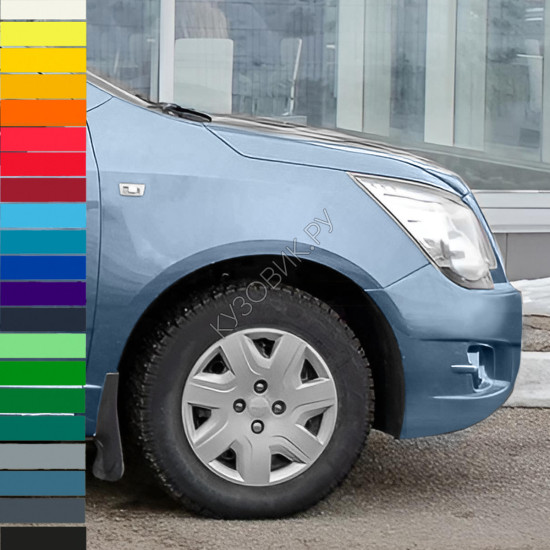 Крыло переднее правое в цвет кузова Chevrolet Cobalt 2 (2011-2016) Ravon R4 с отверстием под повторитель