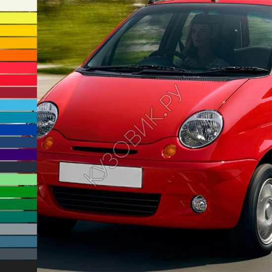 Бампер передний в цвет кузова Daewoo Matiz (2000-2015) Бампер передний в цвет кузова Daewoo Matiz (2000-2015)