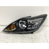 Фара FORD FOCUS II 08-11 лев с электрокорректором, черная TYC
