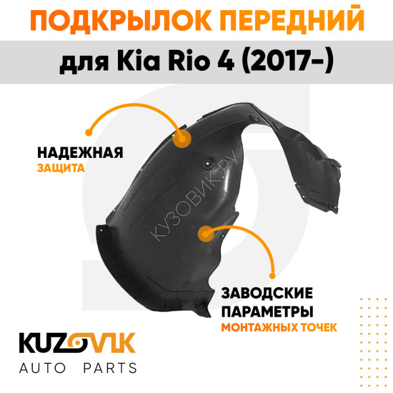 Подкрылок передний правый Kia Rio 4 (2017-) KUZOVIK