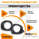 Рамки противотуманных фар Renault Duster (2010-2016) Sandero (2009-2014) KUZOVIK Рамки противотуманных фар Renault Duster (2010-2016) Sandero (2009-2014) KUZOVIK